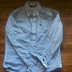 Abercrombie Kids long sleeve bottom down shirt size M- muscle